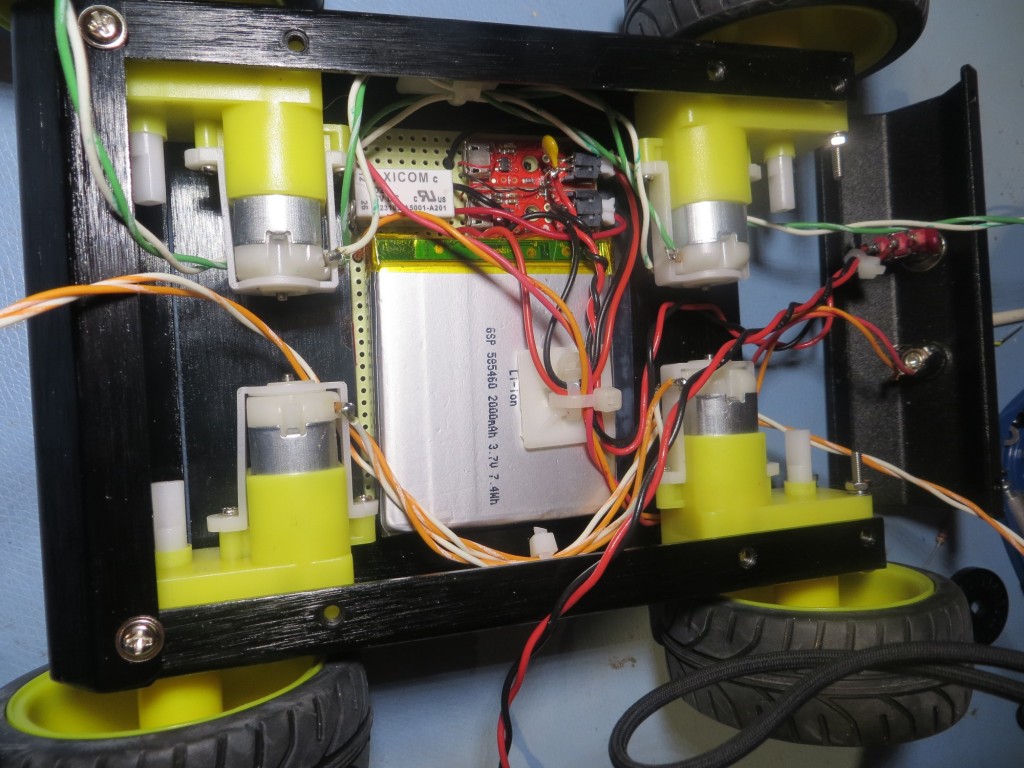 Battery pack installed in motor bay