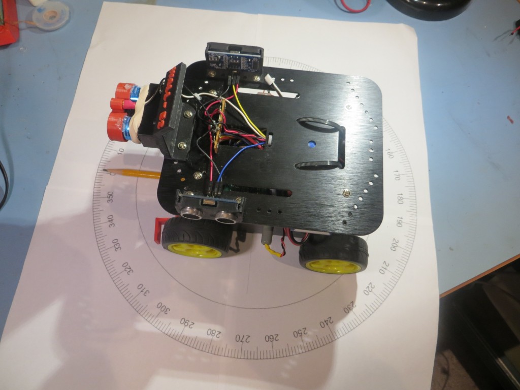 Mongoose installed on robot, top view