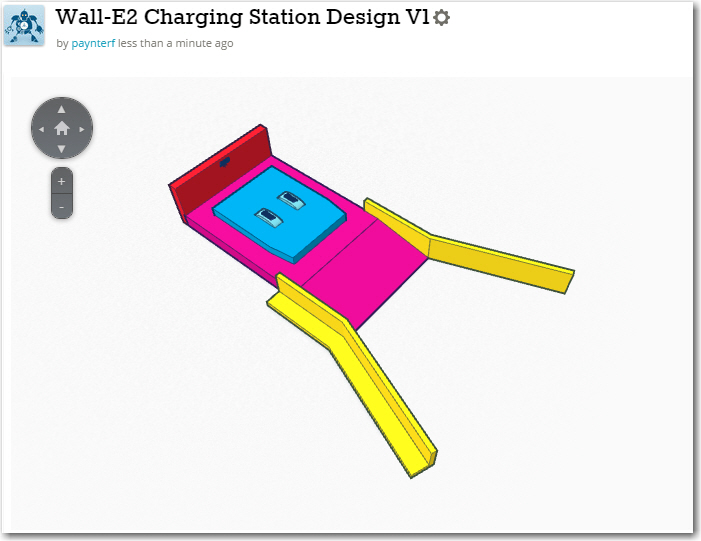1/2-scale concept model for the Wall-E2 charging station